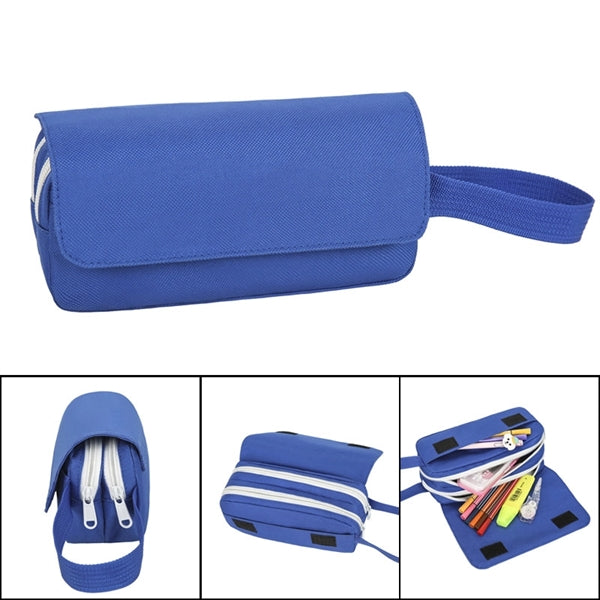 Multifonction Canvas Pencil Pouch Pen Case Stationery Bag