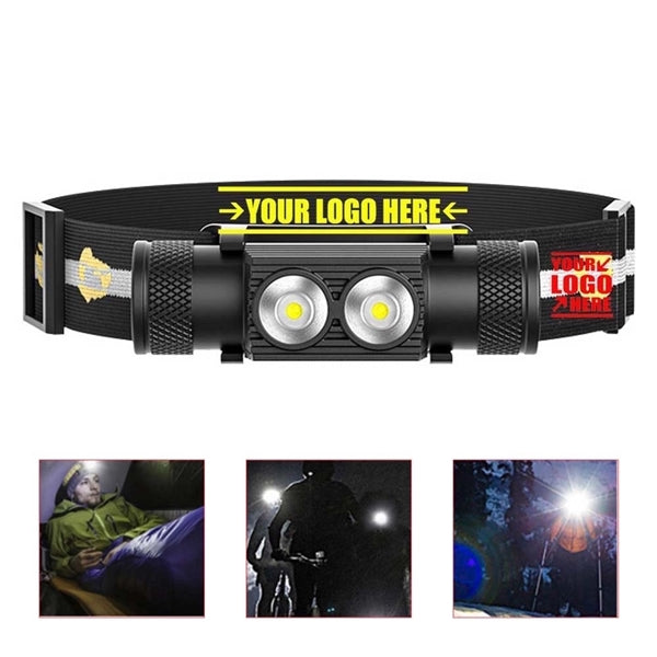 Rechargeable High Hardness Waterproof Headlamp Flashlight