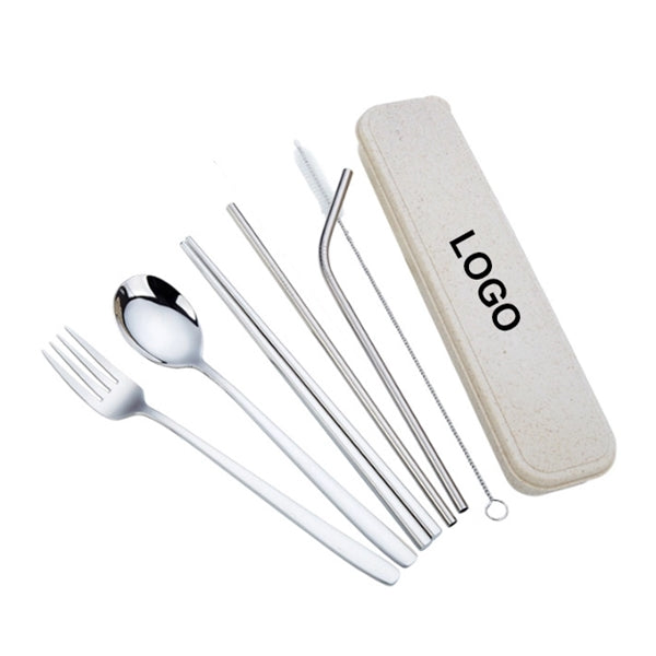 Stainless Steel Portable Tableware Set of 7 pieces