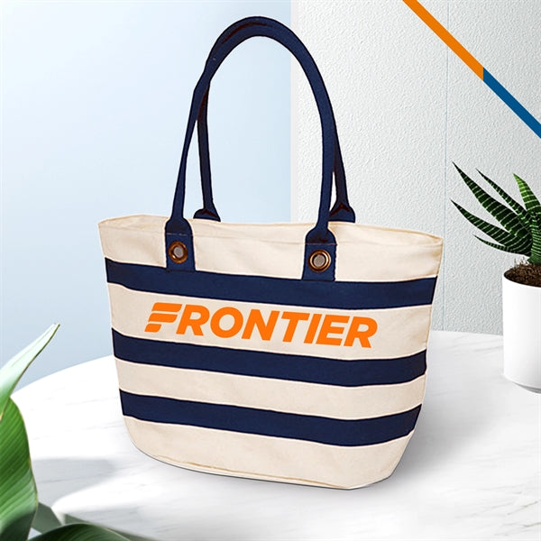 Tera Striped Tote Bag
