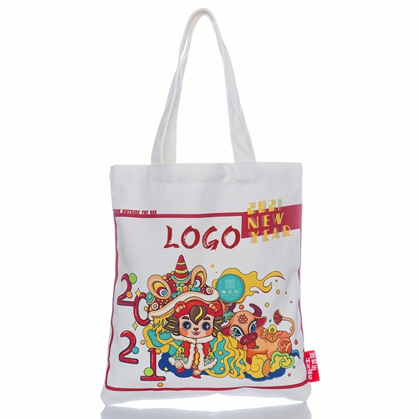 16 oz Natural Canvas Crossbody Handle Bag