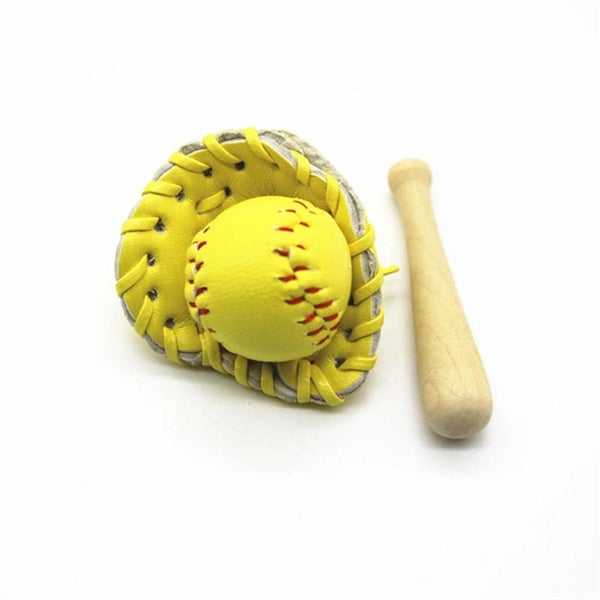 Baseball Keychain Including Hat And Bat