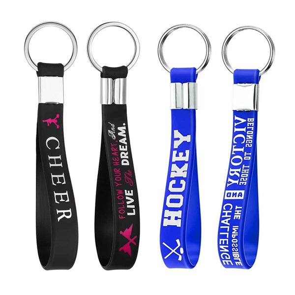 Silicone Wristband Keychain Tag