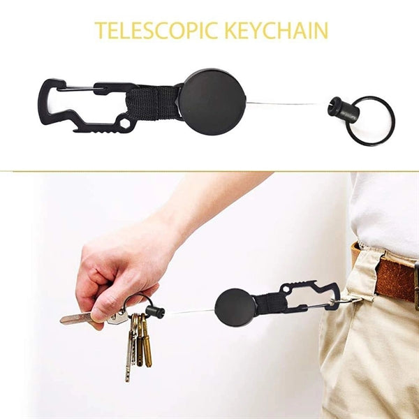 Retractable Outdoor High Elastic Steel Wire Badge Holder