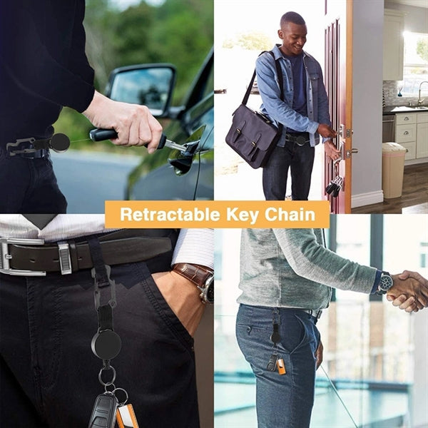 Retractable Outdoor High Elastic Steel Wire Badge Holder