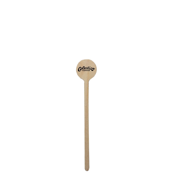 6" Round Wood Drink Stirrer