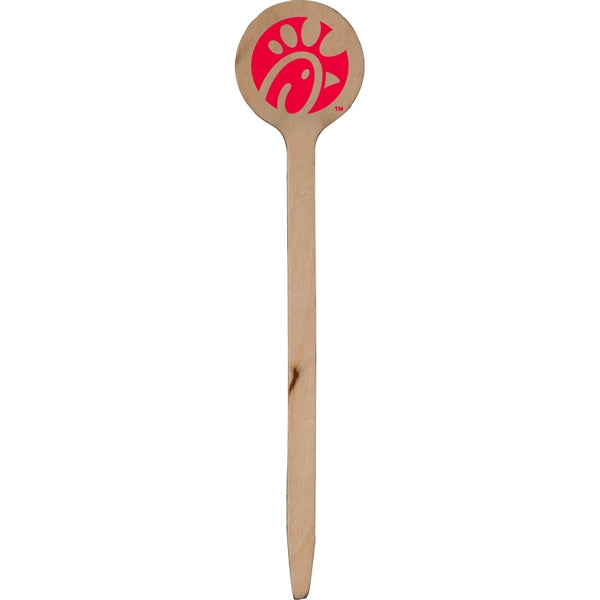 4" Round Wood Food Pick