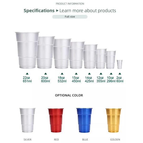 Recyclable Aluminum Cold-Drink Cup