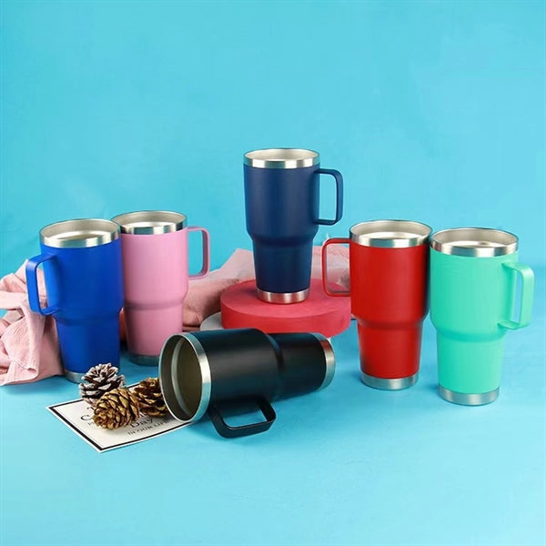 30oz Stainless Steel Insulated Coffee Mug with Handle