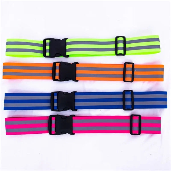 High Visibility Reflective Waistband Safety Strip Belt
