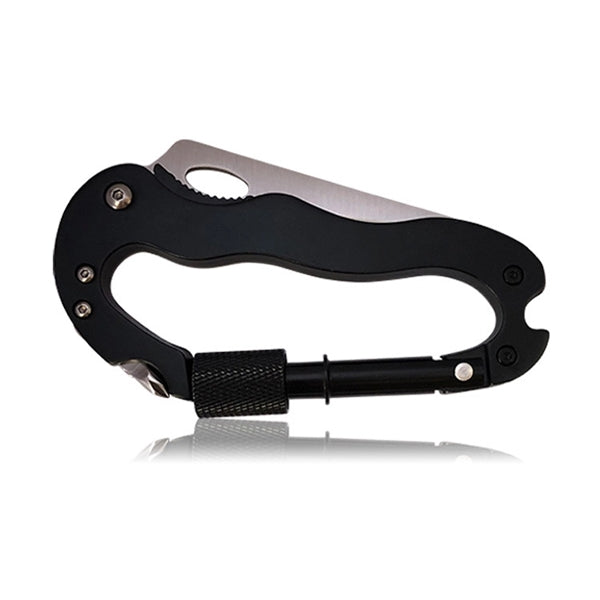 5-in-1 Multitool Outdoor Carabiner Pocket Knife Keychain