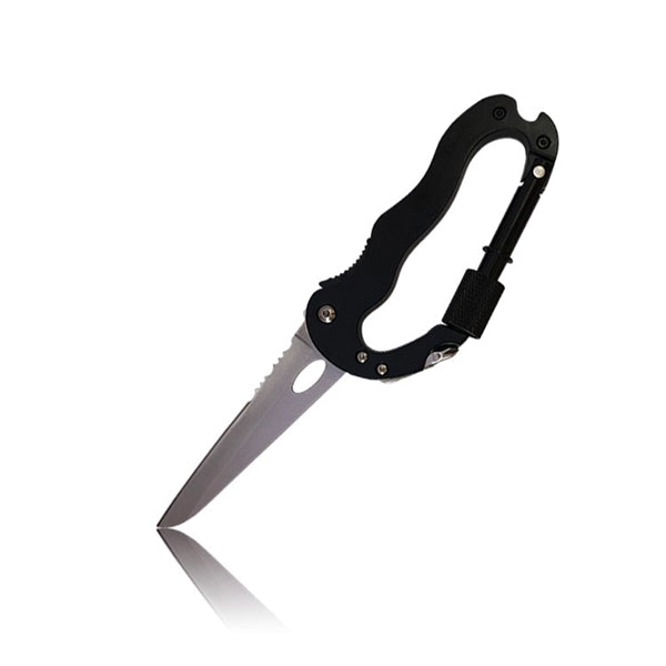 5-in-1 Multitool Outdoor Carabiner Pocket Knife Keychain