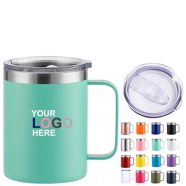 12oz Stainless Steel Coffee Mug Cup with Handle