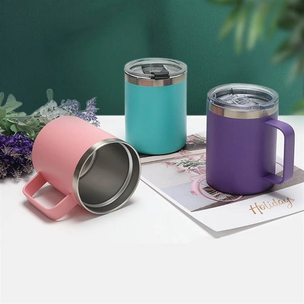 12oz Stainless Steel Coffee Mug Cup with Handle
