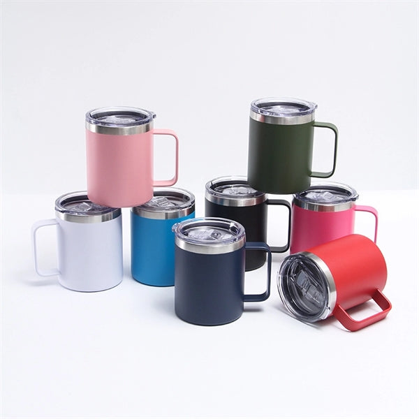 12oz Stainless Steel Coffee Mug Cup with Handle