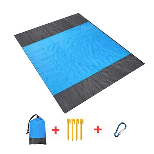 Portable Waterproof Beach Blanket wz Pounch