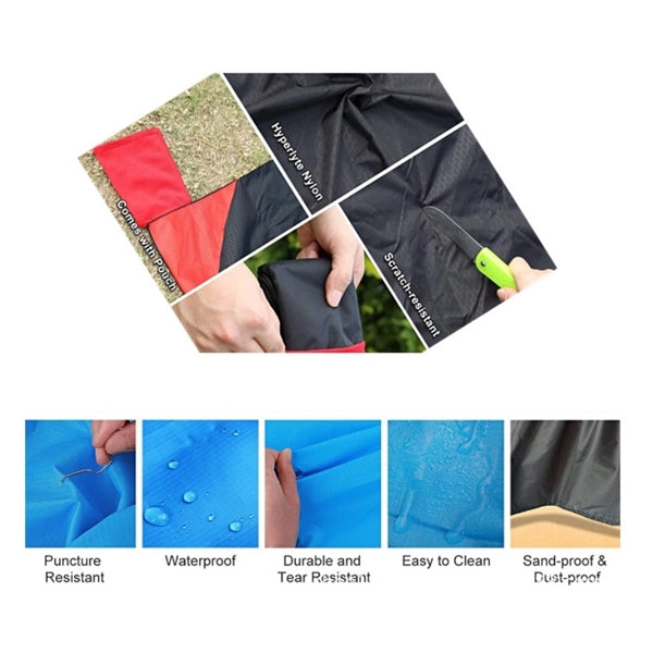 Portable Waterproof Beach Blanket wz Pounch