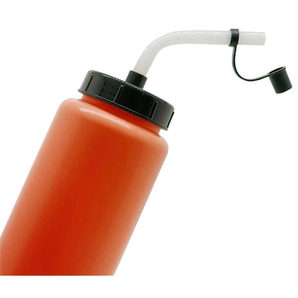 33.8 oz Ice Hockey Boxing Sports Marathon Bottle with Straw