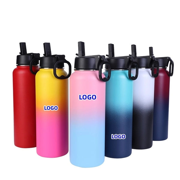 18oz Water Bottle with Straw Lid Vacuum Insulated