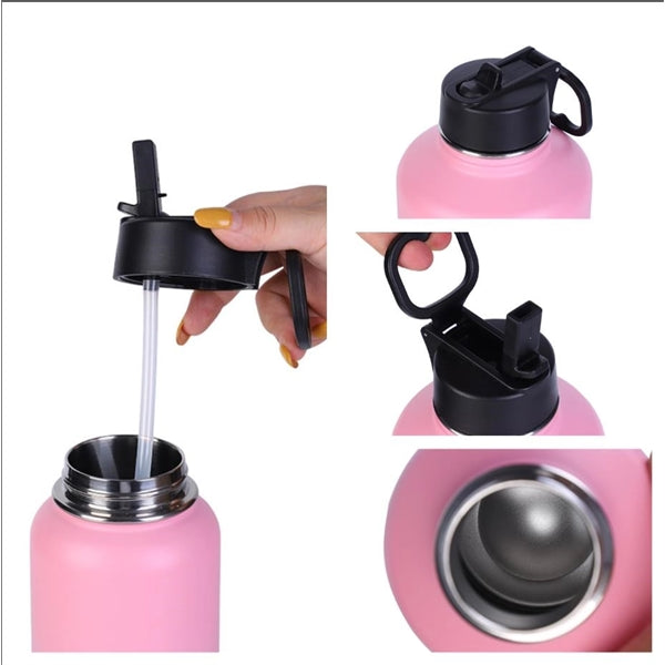 18oz Water Bottle with Straw Lid Vacuum Insulated