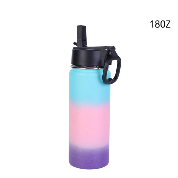 18oz Water Bottle with Straw Lid Vacuum Insulated