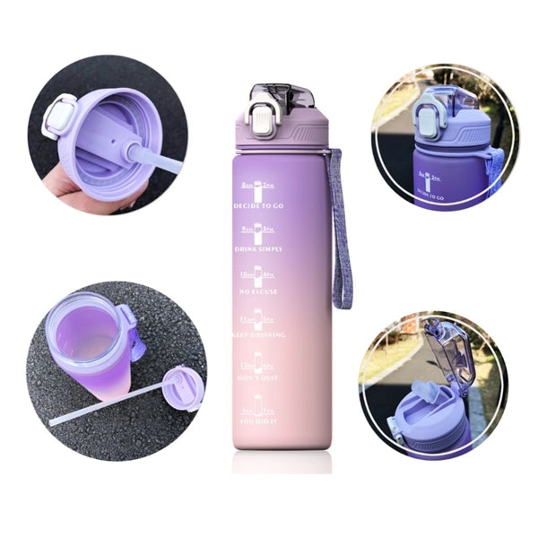 32oz Water Bottle with Time Marker