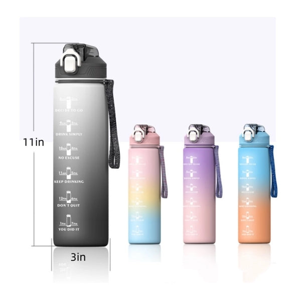 32oz Water Bottle with Time Marker