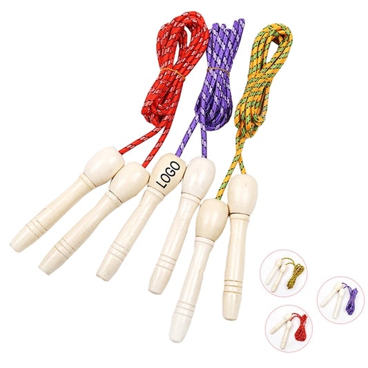 Adjustable Wooden Handle Jump Rope