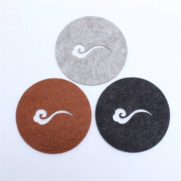 Hollow Out Recycled Felt Coaster