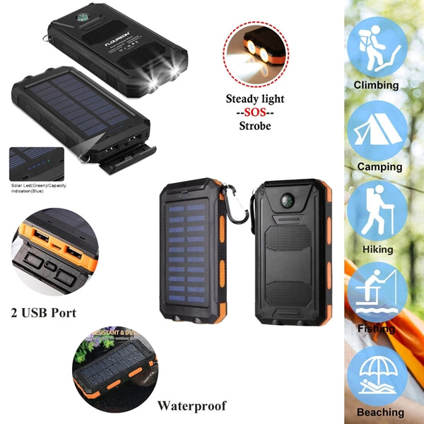 Fast Shipping! Portable Solar Power Bank Charger