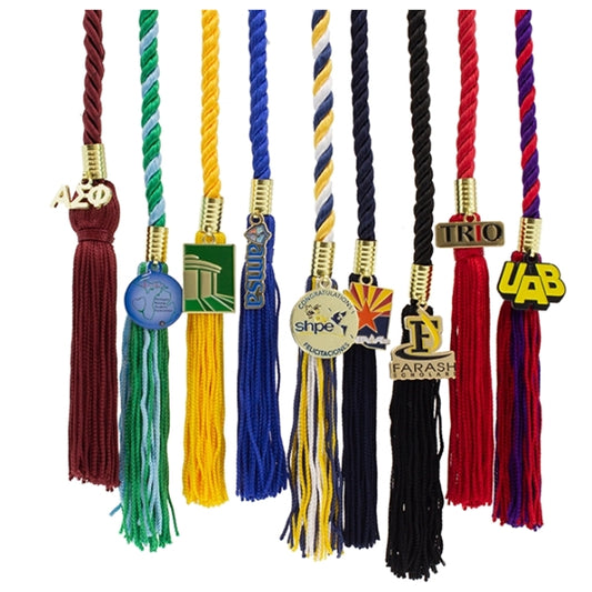 Graduation Honor Cords With Custom Charm Tag