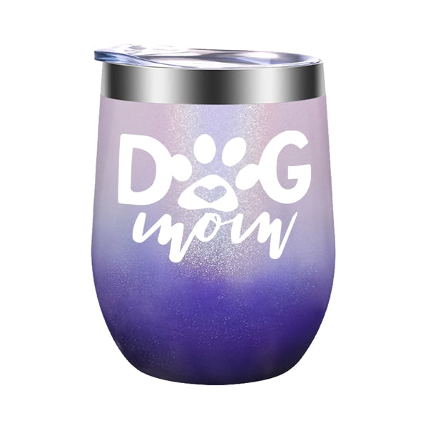 12 oz Stainless Steel Insulated Wine Tumbler with Lid