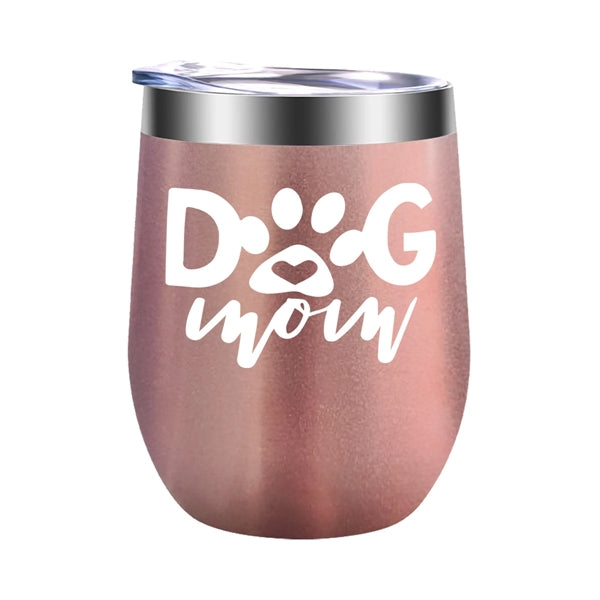 12 oz Stainless Steel Insulated Wine Tumbler with Lid