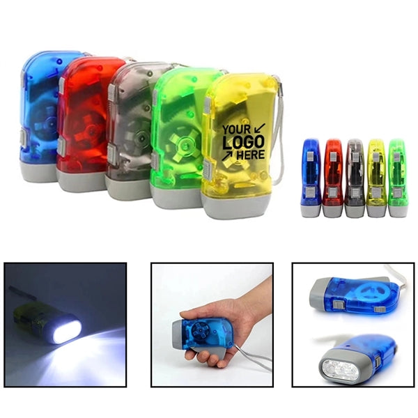 Manual LED Flashlight