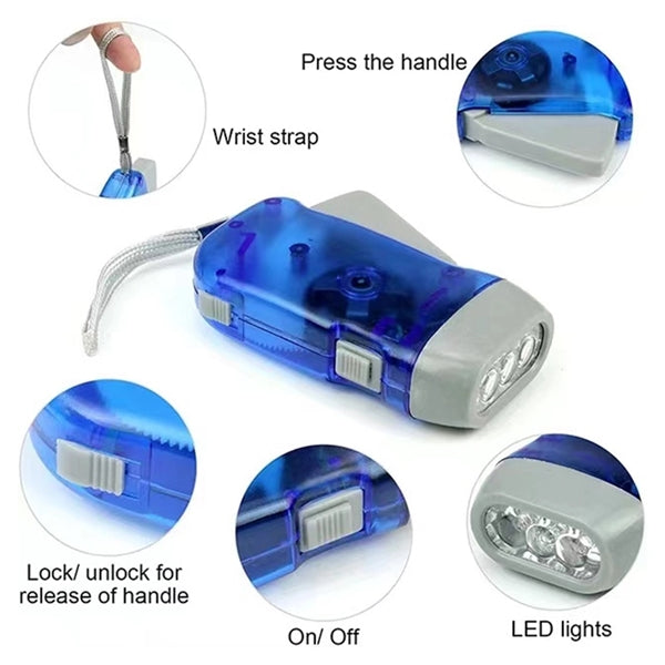 Manual LED Flashlight