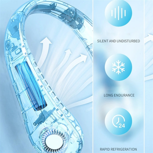 Hands Free Bladeless Cooling Personal Portable Neck Fan