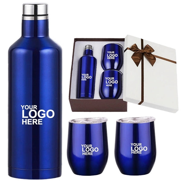 Beverage Lovers/Barware Gift Set- Wine Bottle And Glass