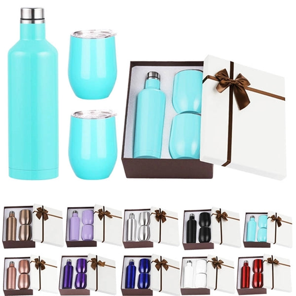 Beverage Lovers/Barware Gift Set- Wine Bottle And Glass
