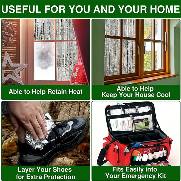Emergency Thermal Blankets For Outdoor Survival