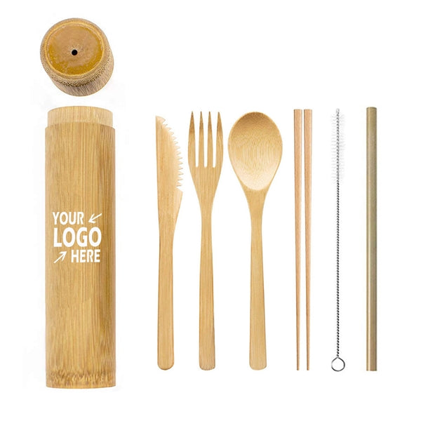 6-Piece Bamboo Tableware Set