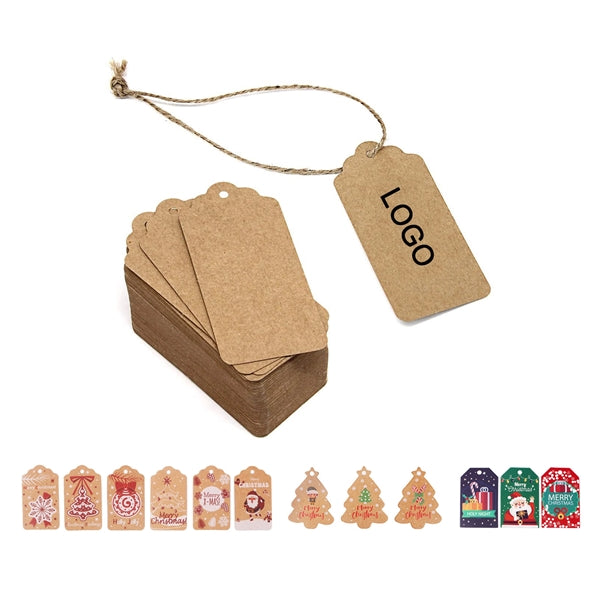 Kraft Paper Christmas Gift Tags With Strings