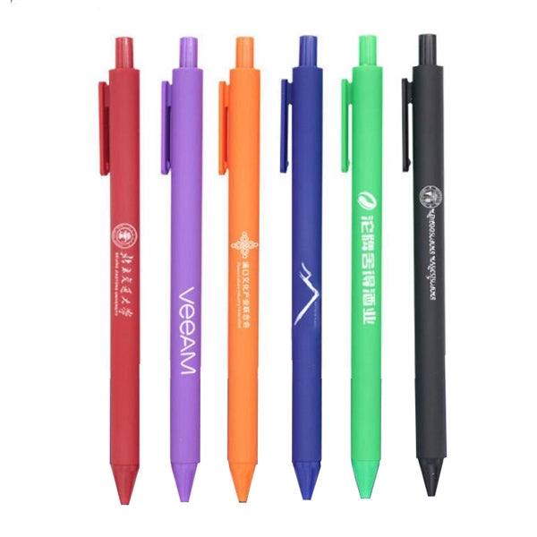 Solid Color Press Ball Pen
