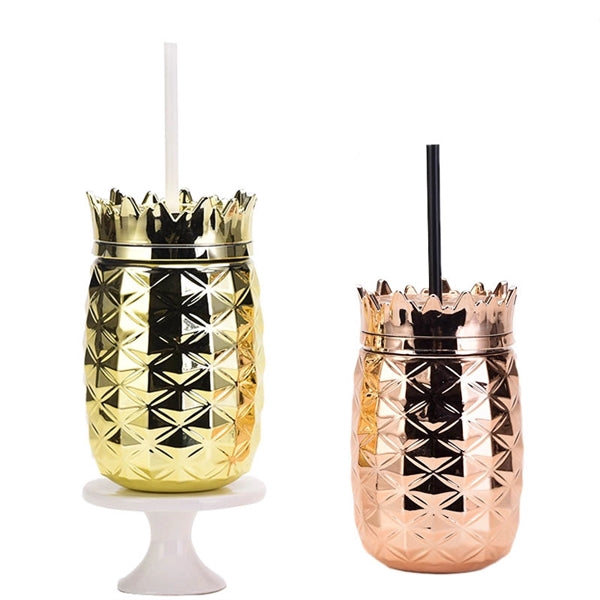 Pineapple Tumbler With Straw