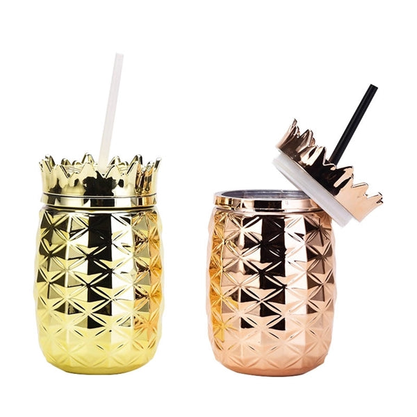 Pineapple Tumbler With Straw