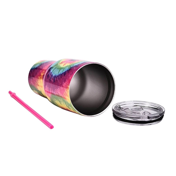 30oz Tie-Dye Double walled Stainless Steel Insulated Tumbler