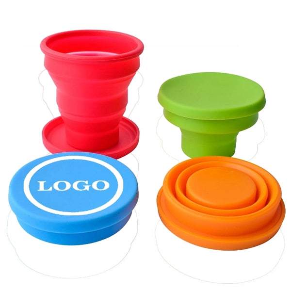 6.7OZ Folding silicone water cup