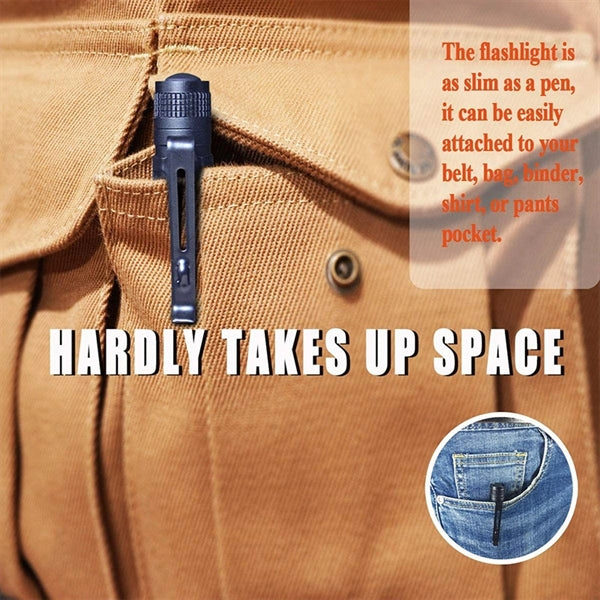 Lighting flashlight with clip