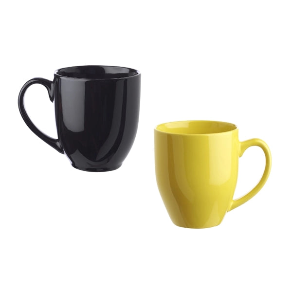 Glossy Bistro Stoneware Mug, 16 oz.