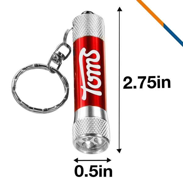 Bling LED Flashlight Keychain