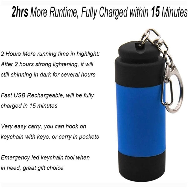 Rechargeable Led Keychain Flashlight